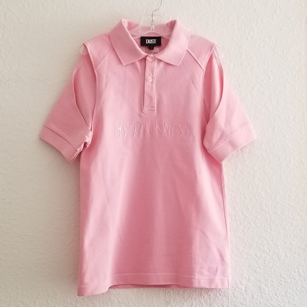 Dust Polo Shirt Cold Shoulders Pink Size Size S Small - Picture 1 of 6